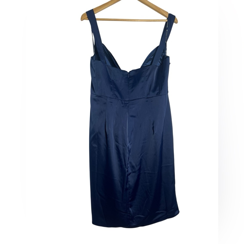 Chi Chi London Midnight Blue Midi Dress - Formal - Size 16 - Picture 5 of 6